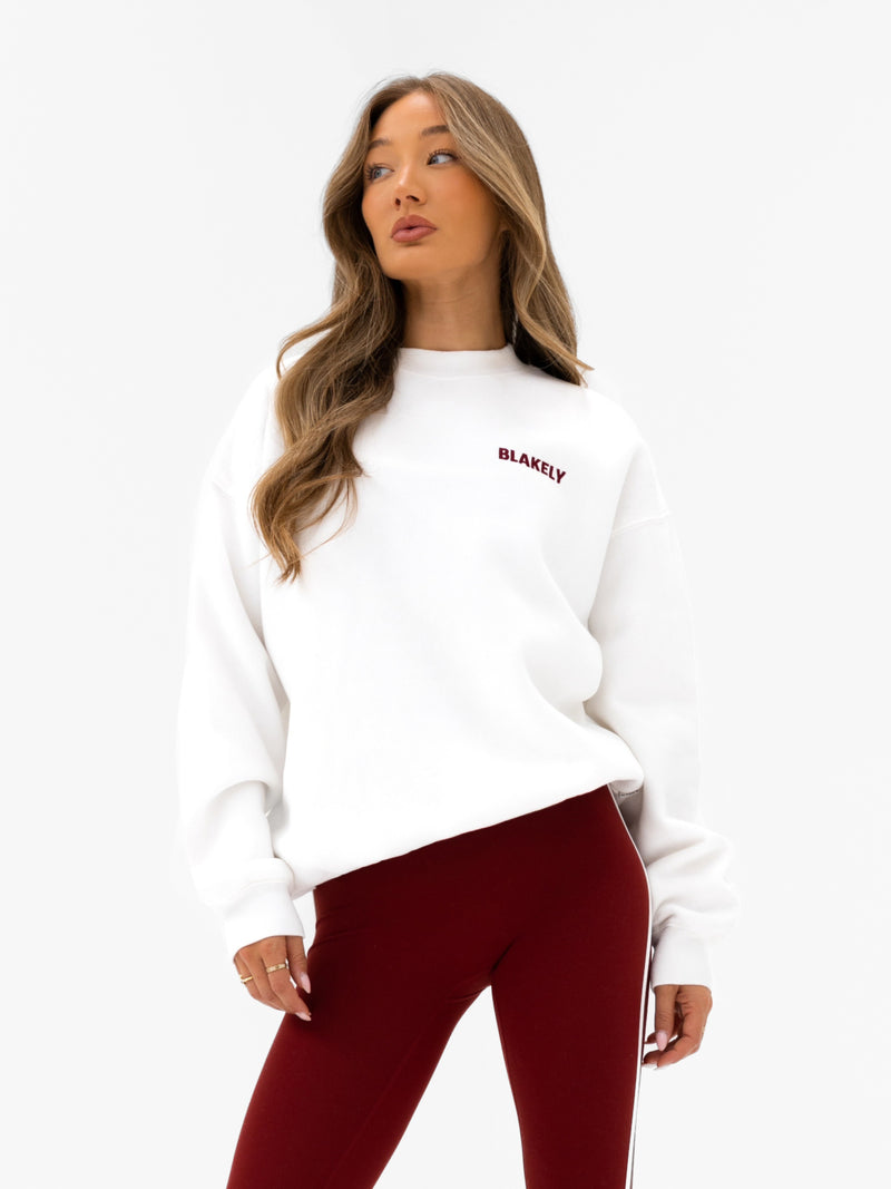 Naomi Oversized Jumper - Flaches Weiß
