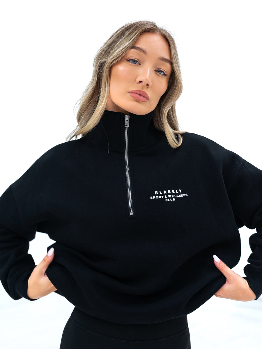 Ultimate 1/4 Zip Jumper - Black