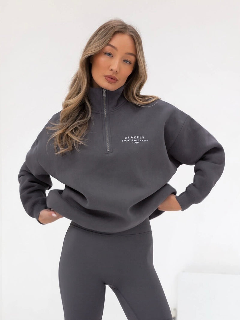 Ultimate 1/4 Zip Jumper - Charcoal