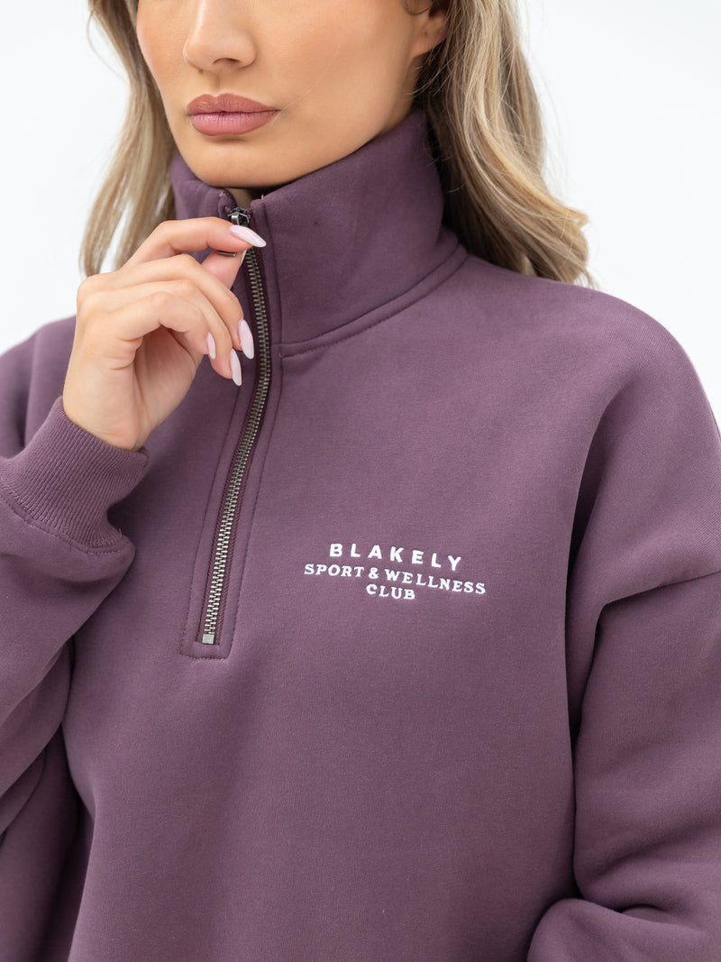 Ultimate 1/4 Zip Jumper - Light Plum