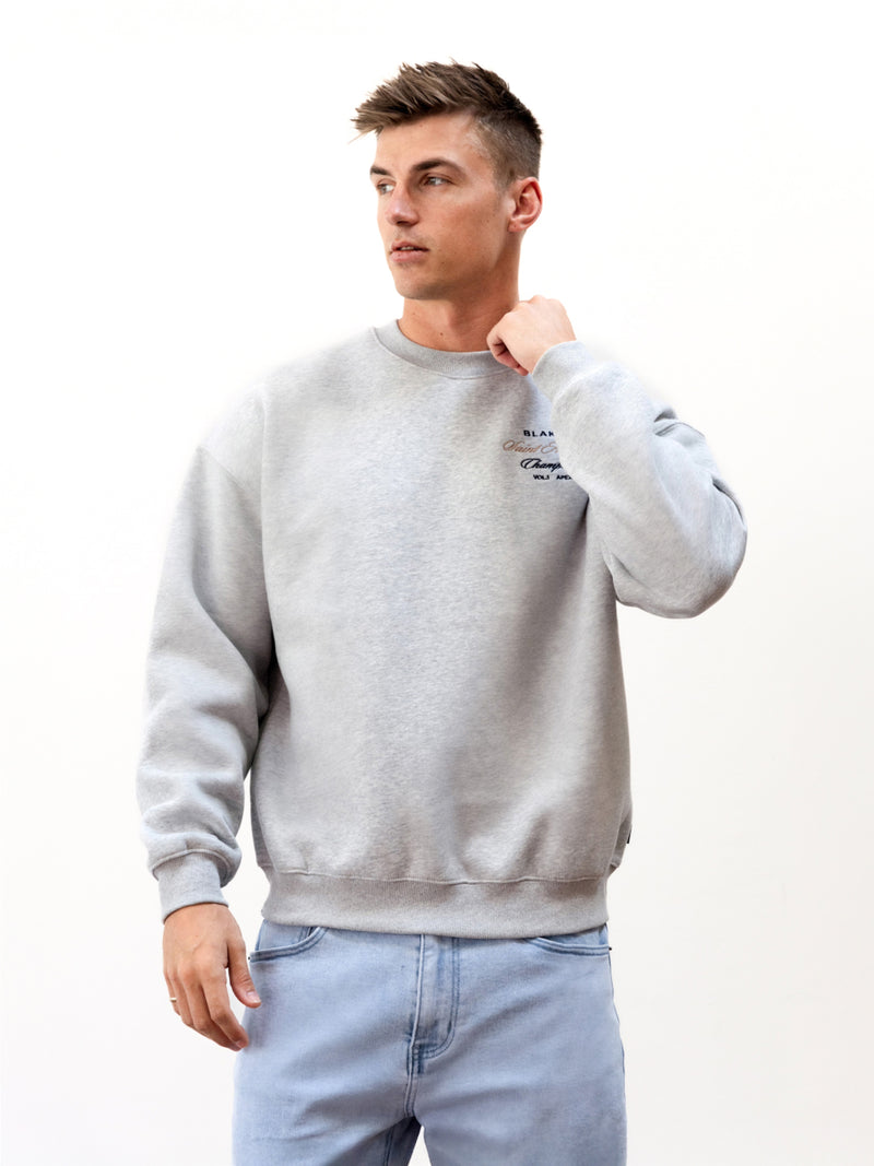 Legacy Relaxed Jumper - Marl Grey