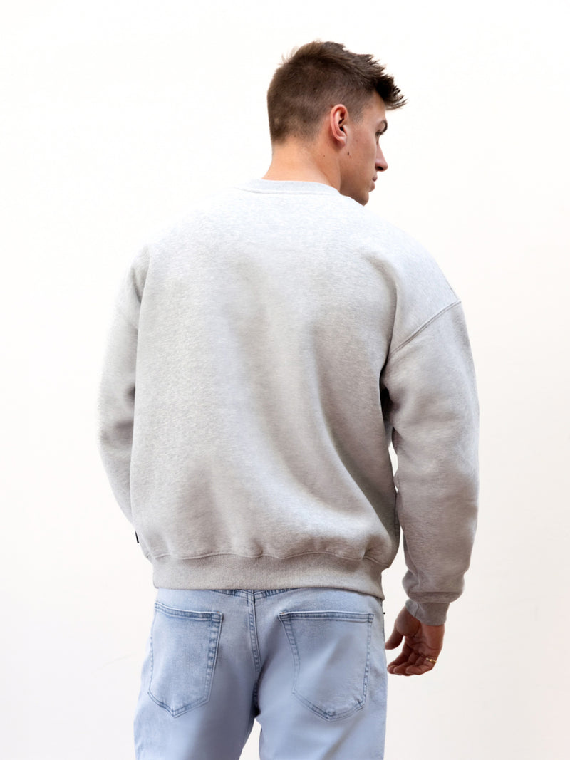 Legacy Relaxed Jumper - Marl Grey