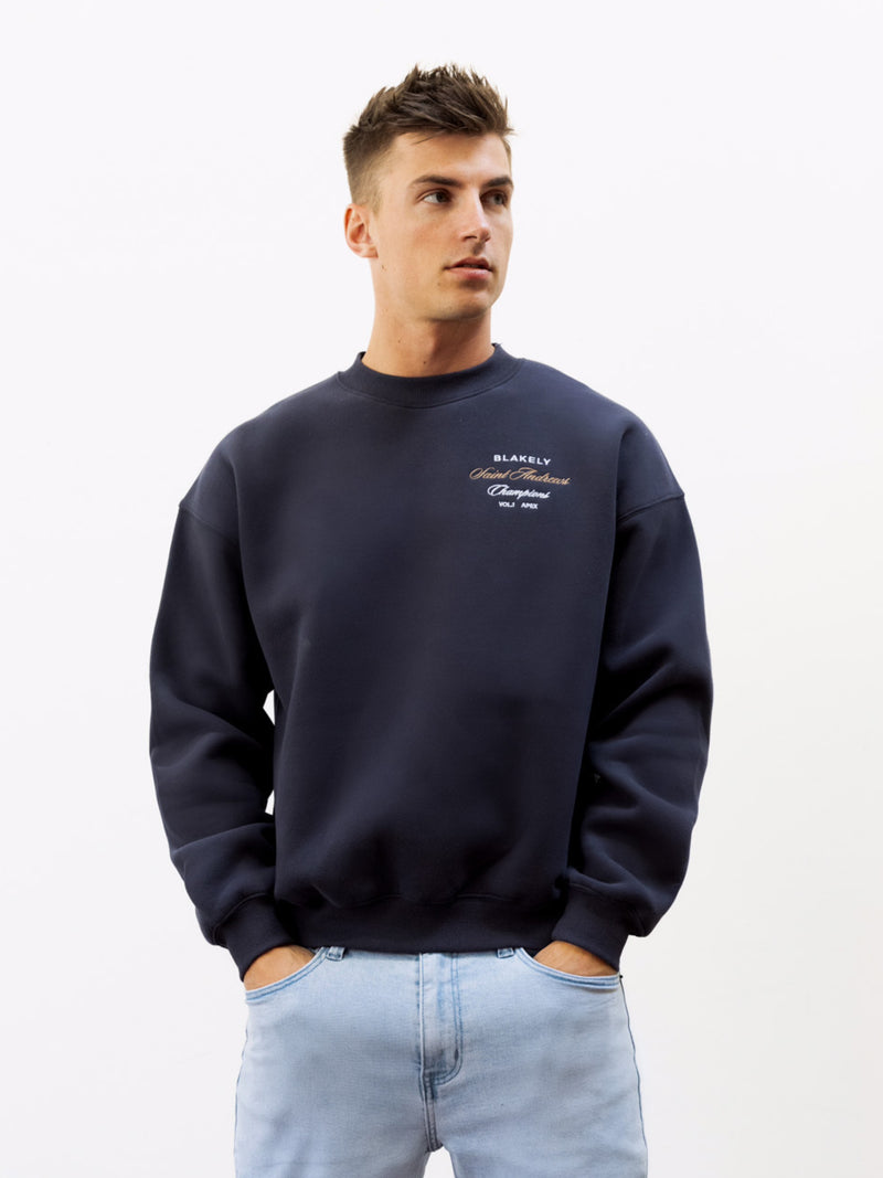 Legacy Relaxed Jumper - True Navy