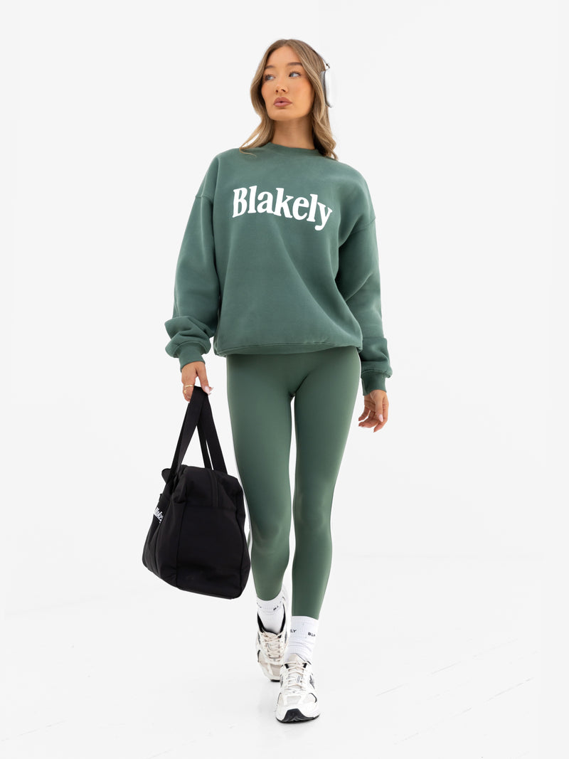 Jada Oversized Jumper - Vintage Green