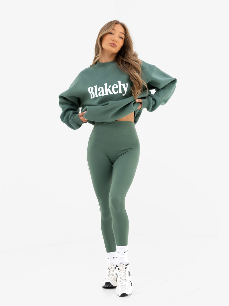 Jada Oversized Jumper - Vintage Green