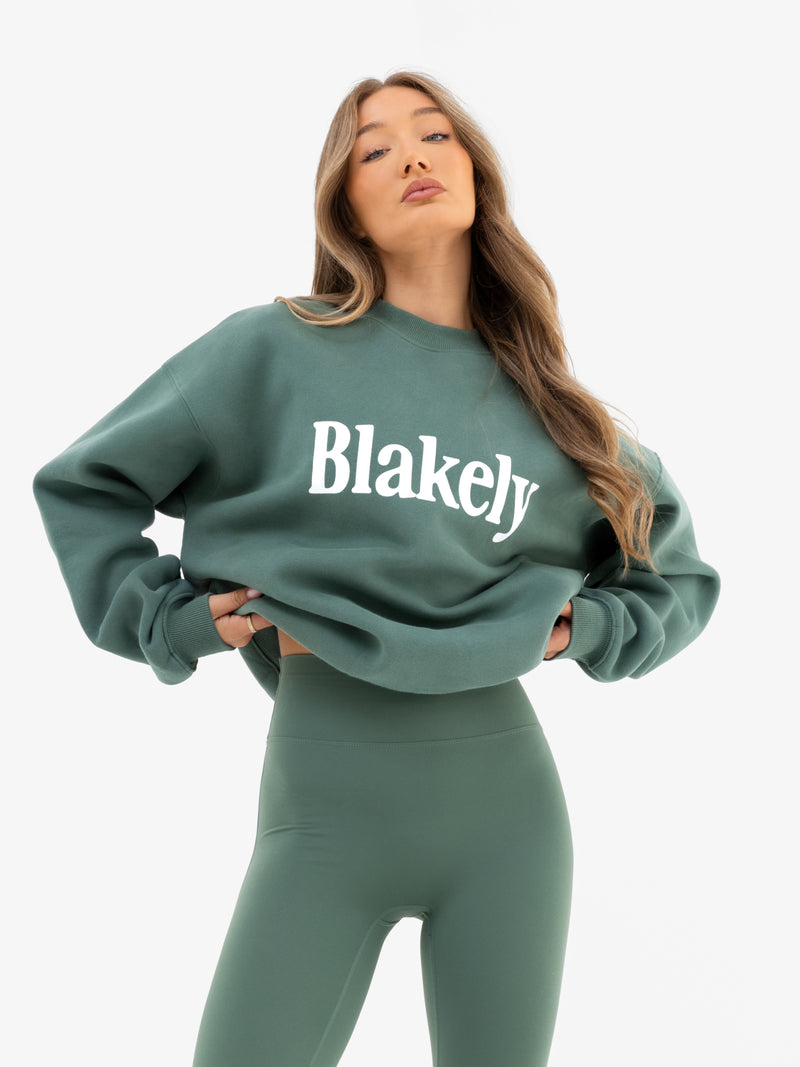 Jada Oversized Jumper - Vintage Green