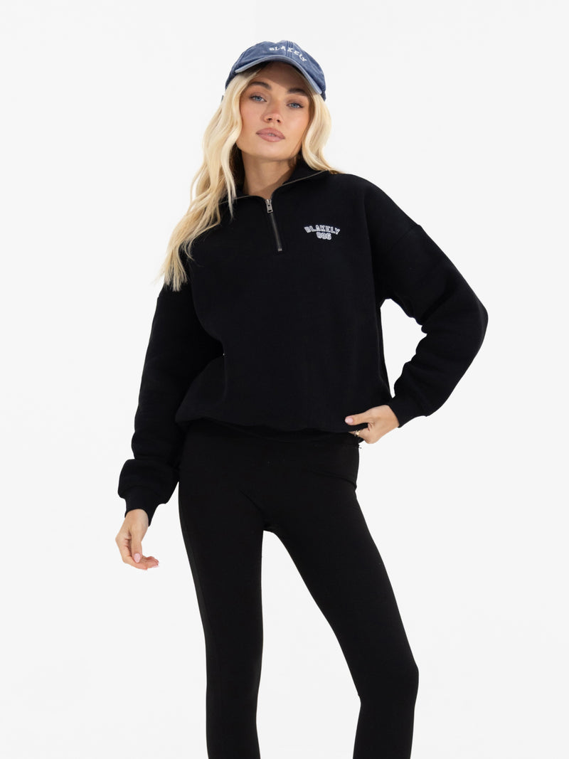 Alexis 1/4 Zip Jumper - Black