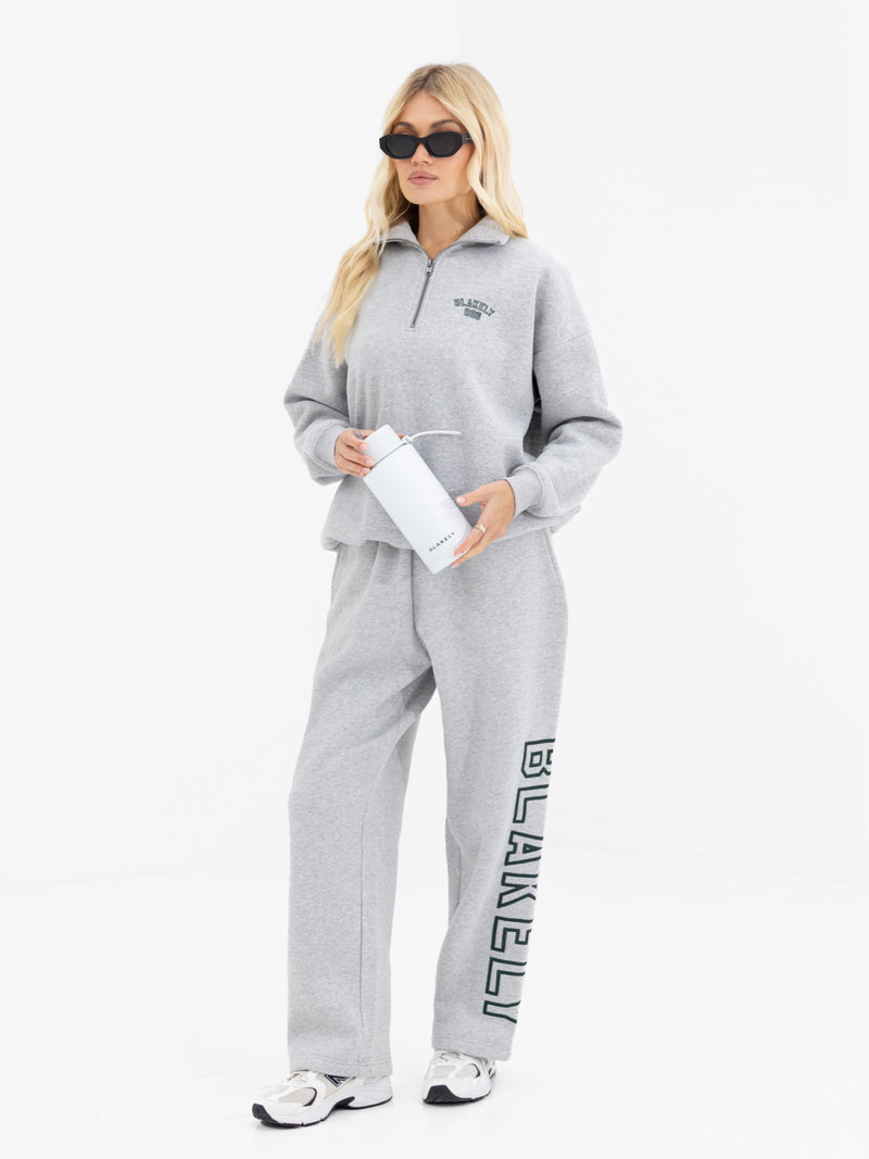 Alexis 1/4 Zip Jumper - Marl Grey