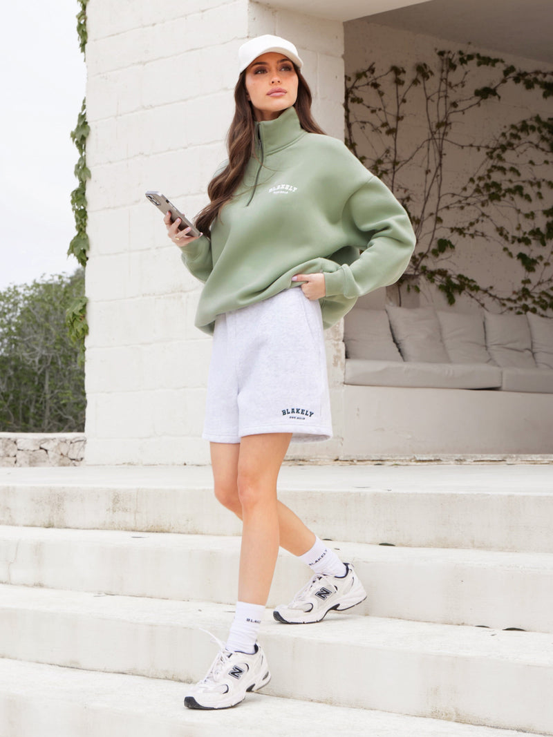 Heritage 1/4 Zip Jumper - Lichtgroen
