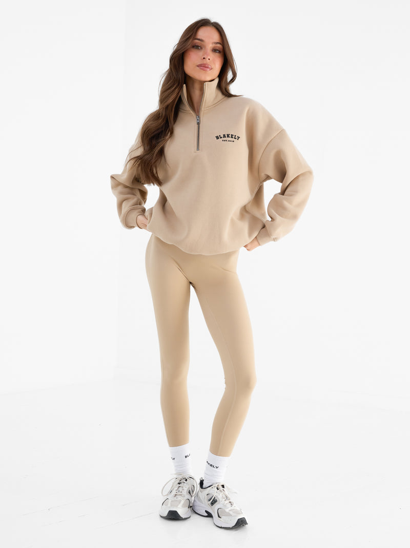 Heritage 1/4 Zip Jumper - Bruinen