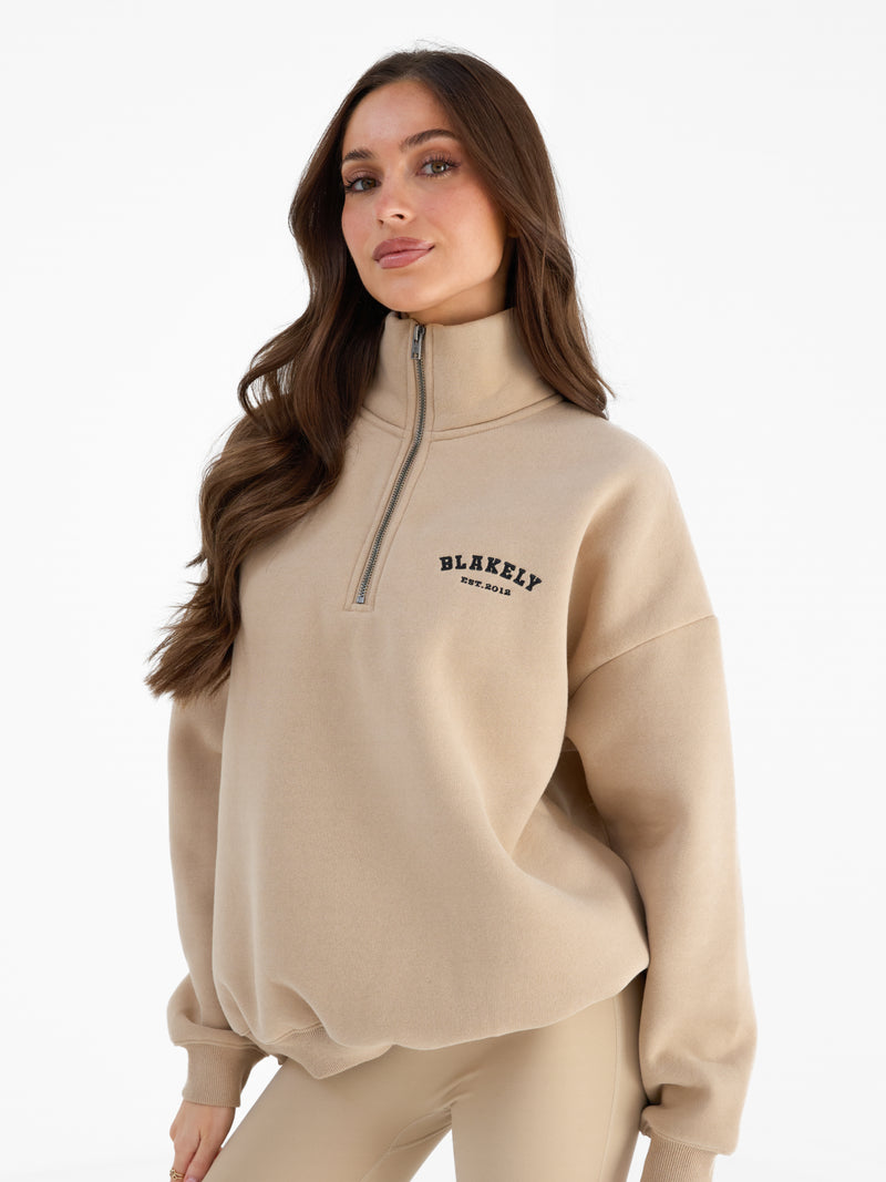 Heritage 1/4 Zip Jumper - Bruinen