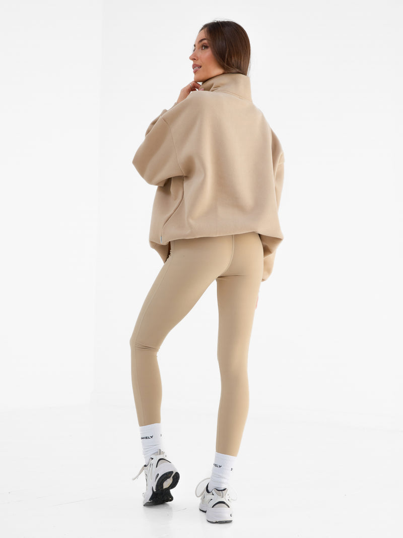 Heritage 1/4 Zip Jumper - Bruinen