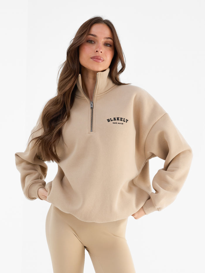 Heritage 1/4 Zip Jumper - Bruinen
