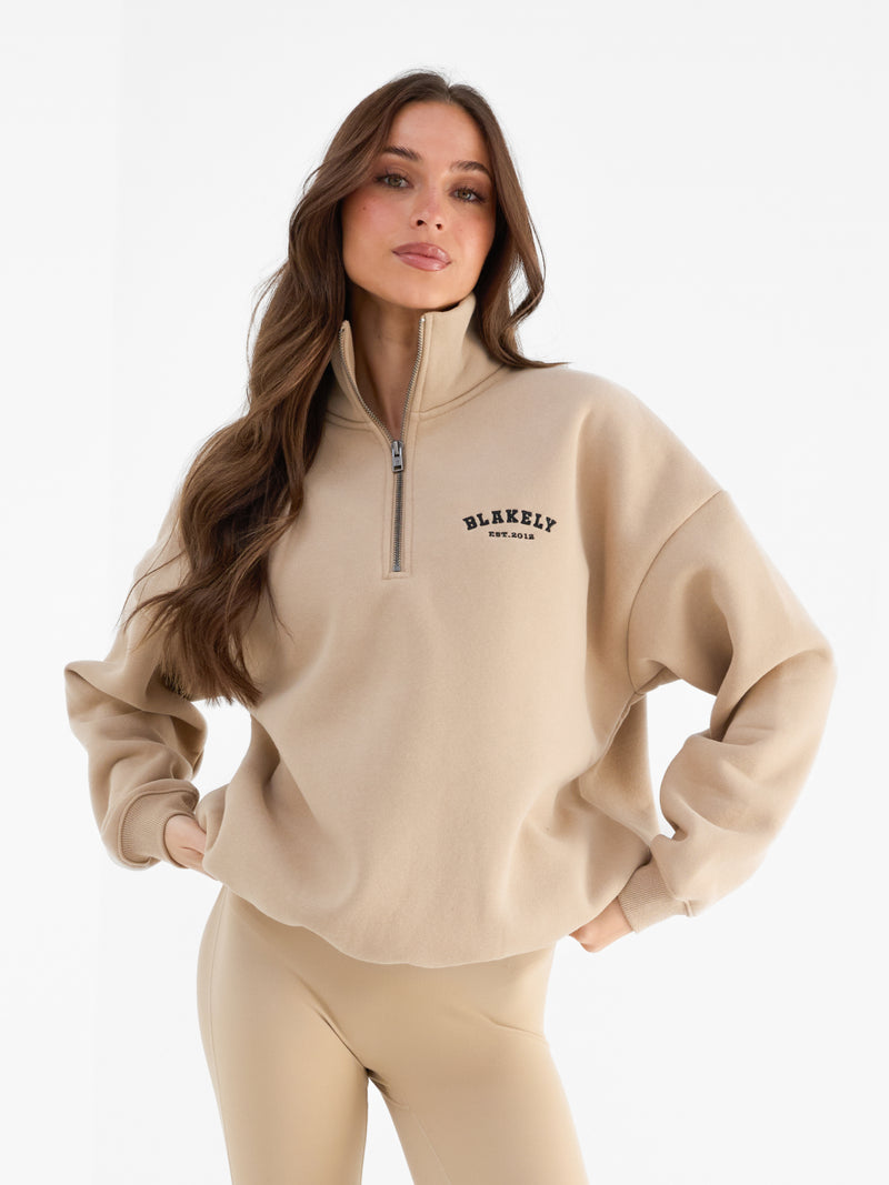 Heritage 1/4 Zip Jumper - Bruinen