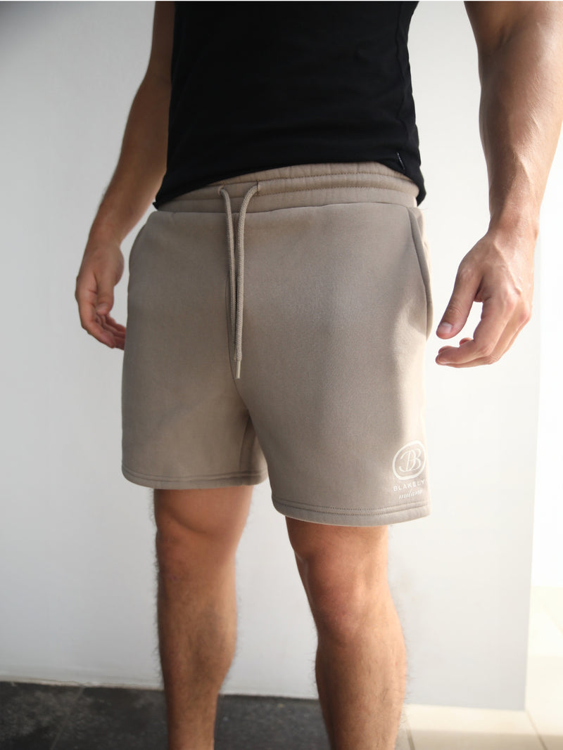 Milano Relaxed Jogger Shorts - Light Brown