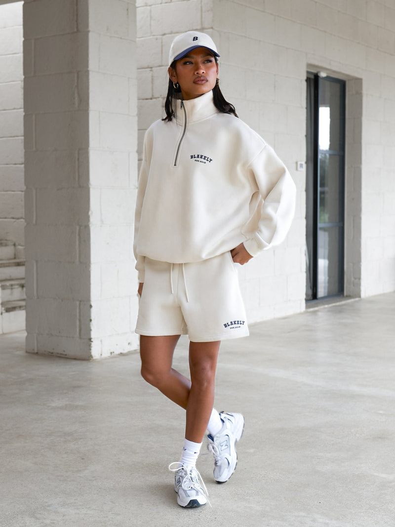 Heritage Jogger Shorts - Kreide & Echtes Marineblau