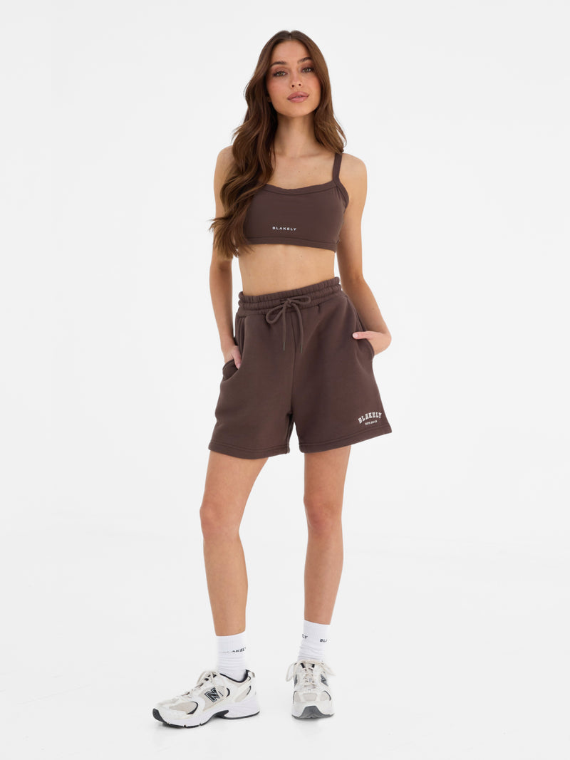 Heritage Jogger Shorts - Dunkle Schokolade