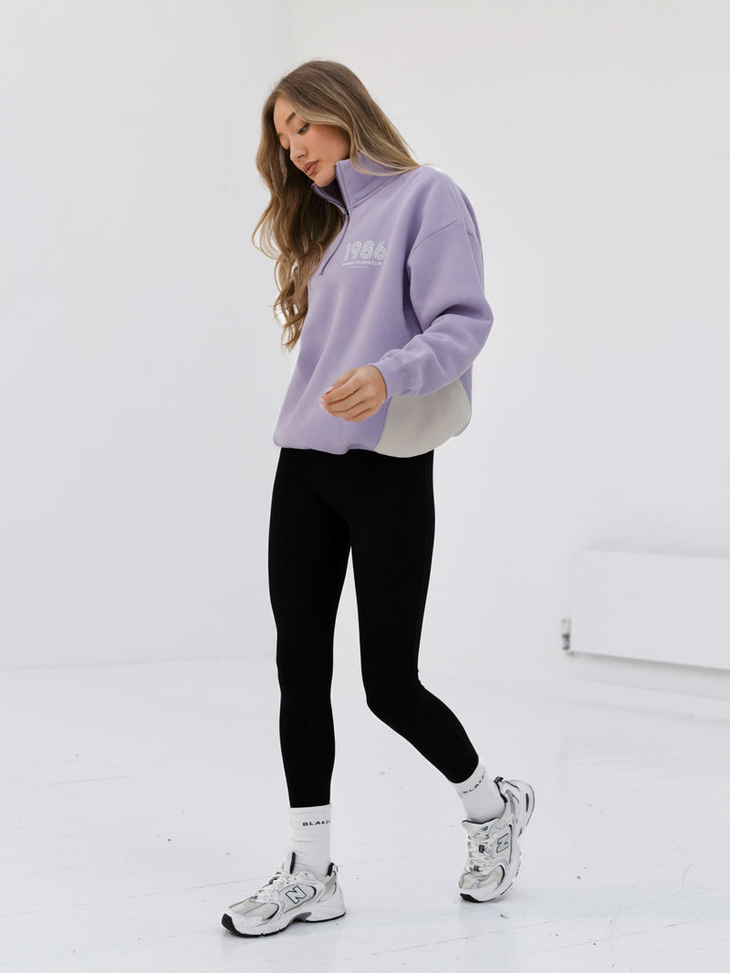 Panel 1/4 Zip Jumper - Violet