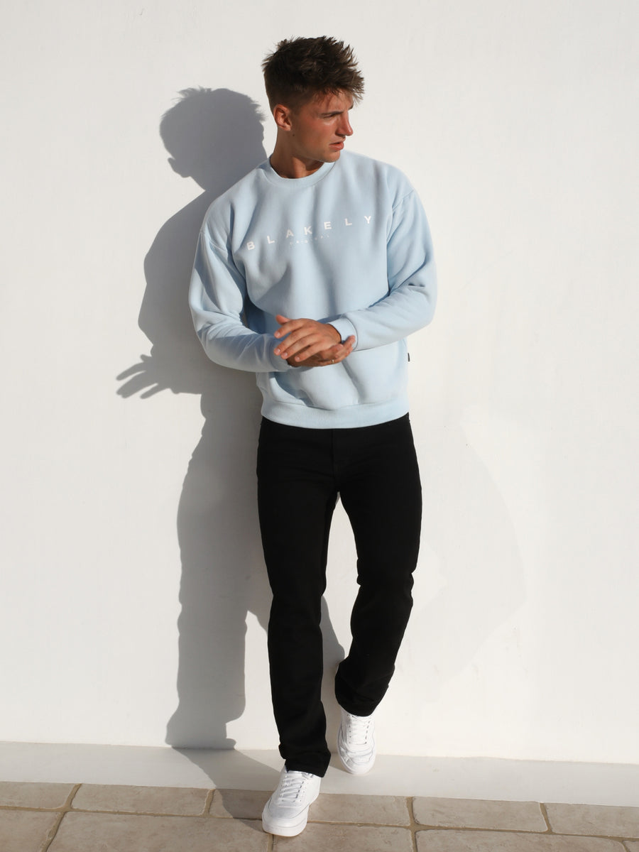 Evolved Relaxed Jumper - Light Blue