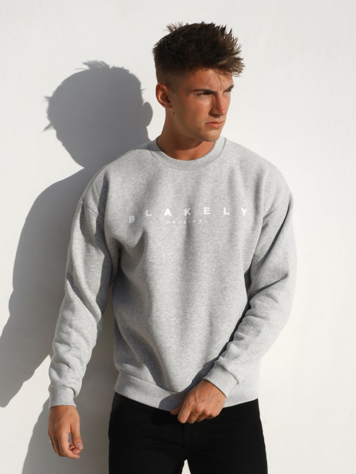 Evolved Relaxed Jumper - Marl Grey