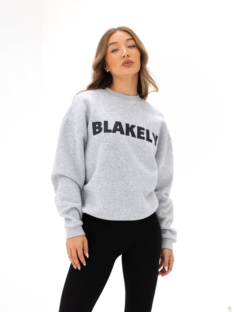 Studio Oversized Jumper - Marl Grey