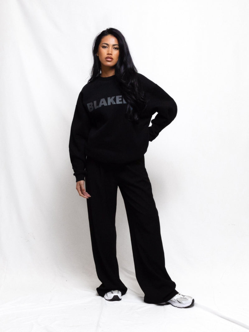 Studio Oversized Jumper - Tonal Black