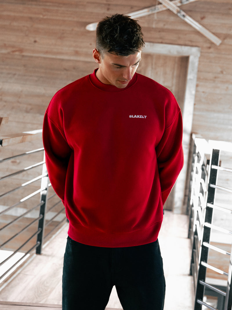 Sonny Ski Relaxed Jumper - Red