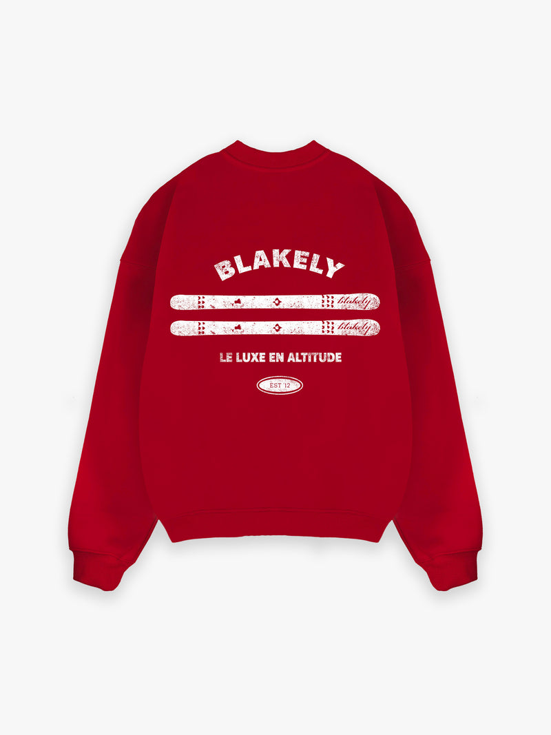 Sonny Ski Relaxed Jumper - Red