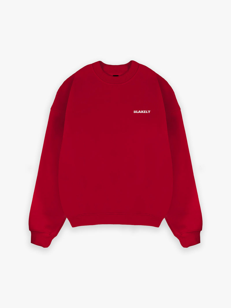 Sonny Ski Relaxed Jumper - Red