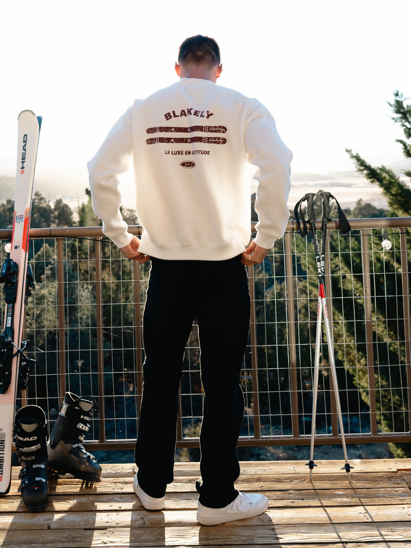 Sonny Ski Relaxed Jumper - White