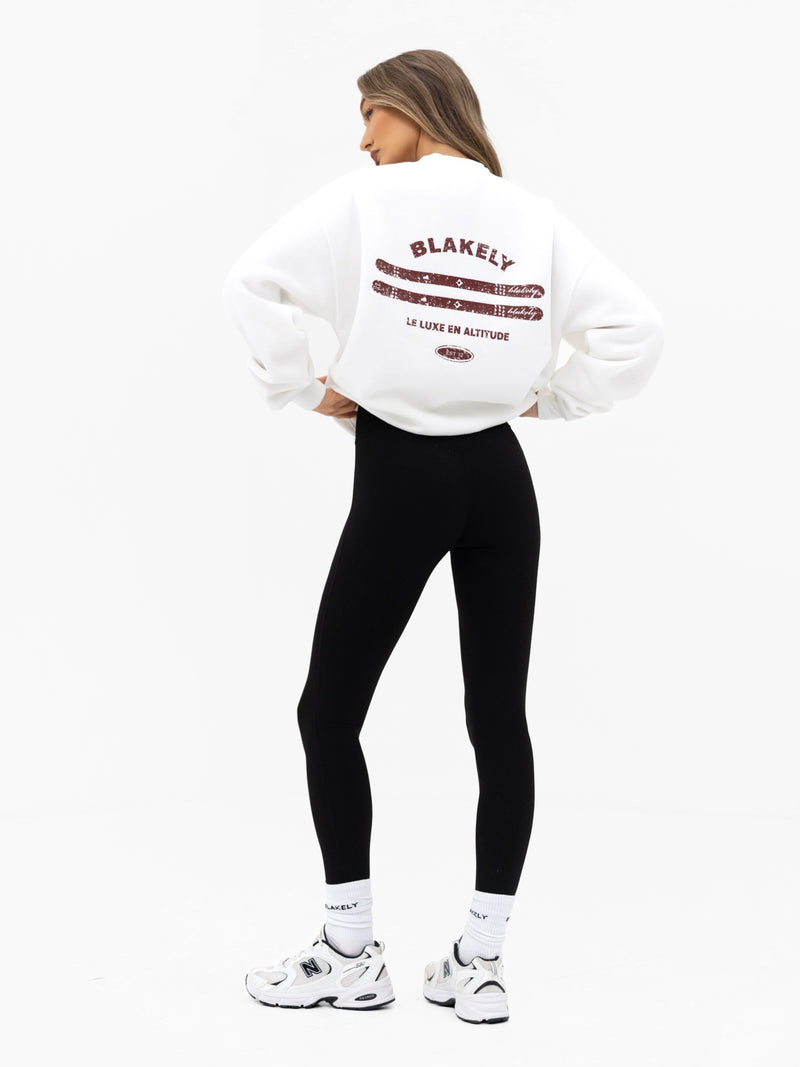 Sloane Ski Oversized Jumper - White