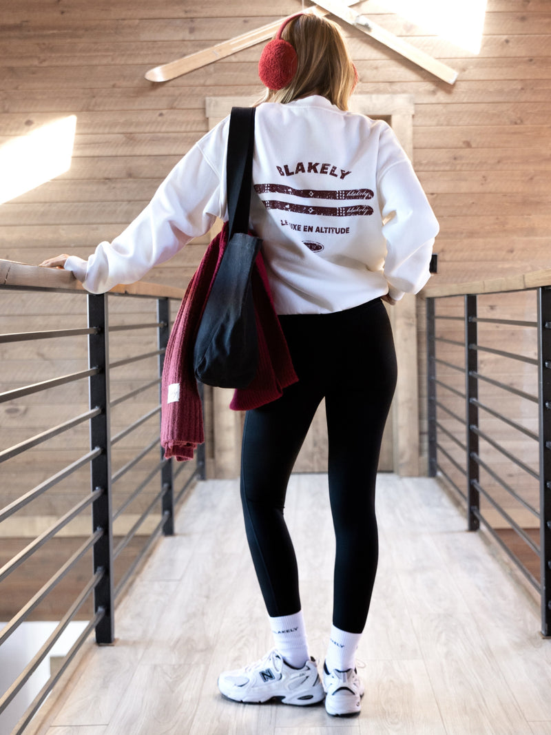 Sloane Ski Oversized Jumper - White