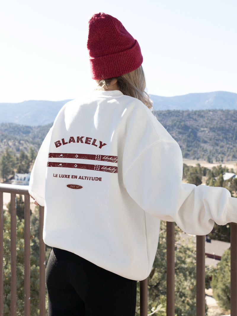 Sloane Ski Oversized Jumper - Weiß