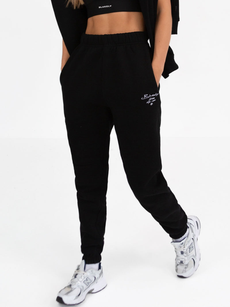 Soho Script Sweatpants - Black