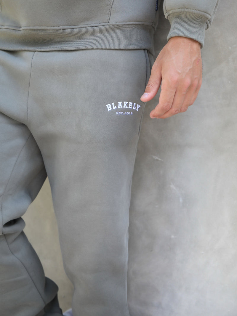 Varsity Relaxed Sweatpants - Safari Green