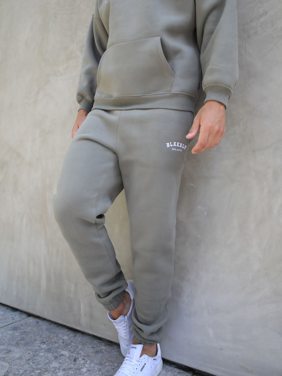 Varsity Relaxed Sweatpants - Safari Green