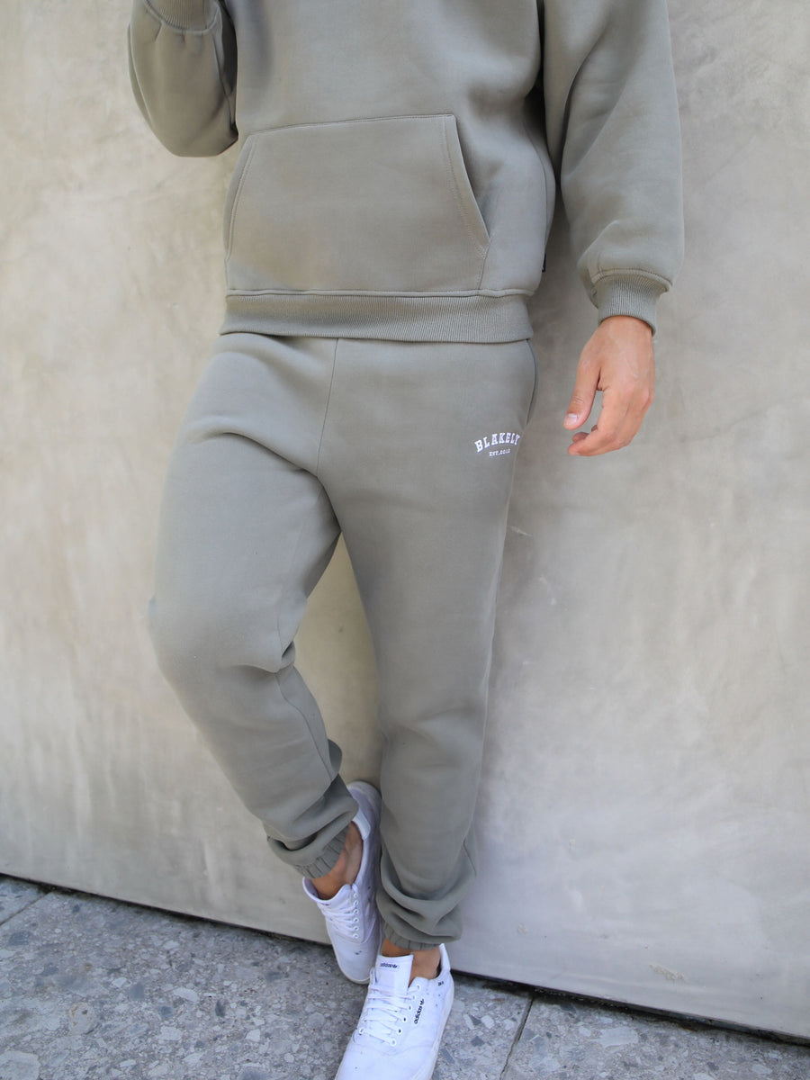 Varsity Relaxed Sweatpants - Safari Green