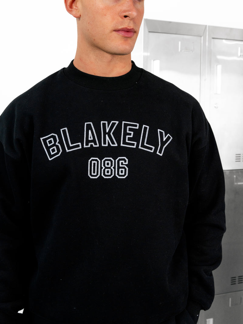 Miles Relaxed Jumper - Schwarz