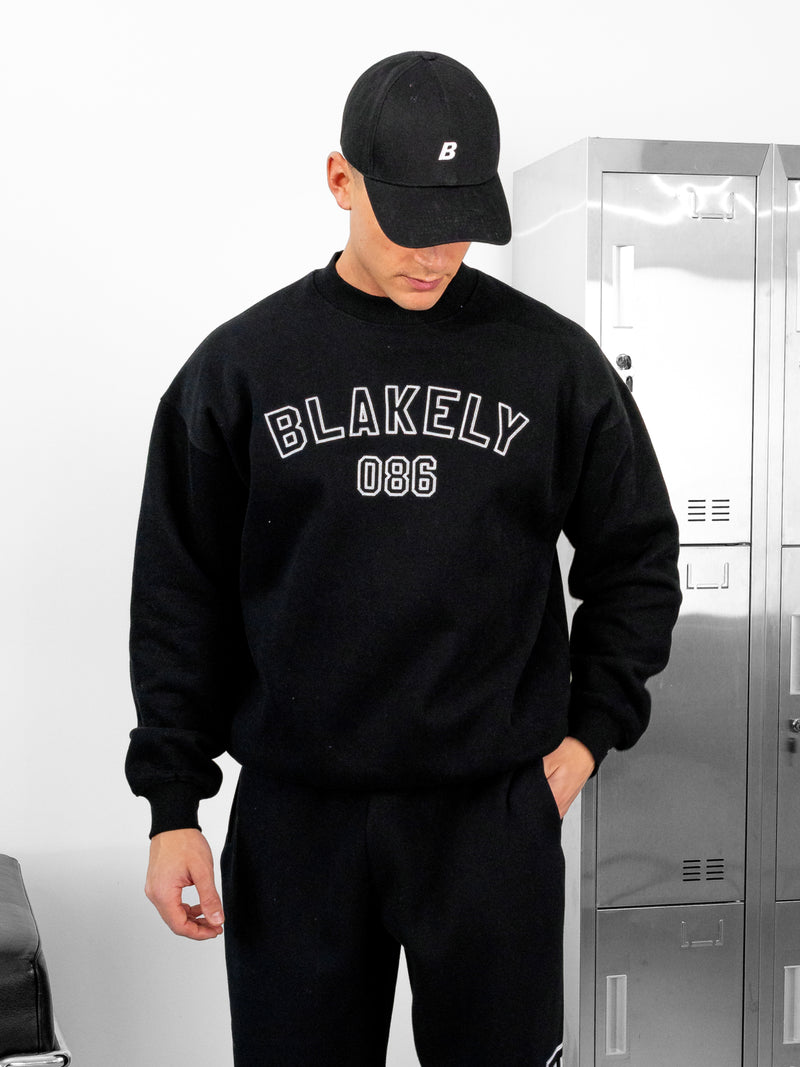 Miles Relaxed Jumper - Schwarz