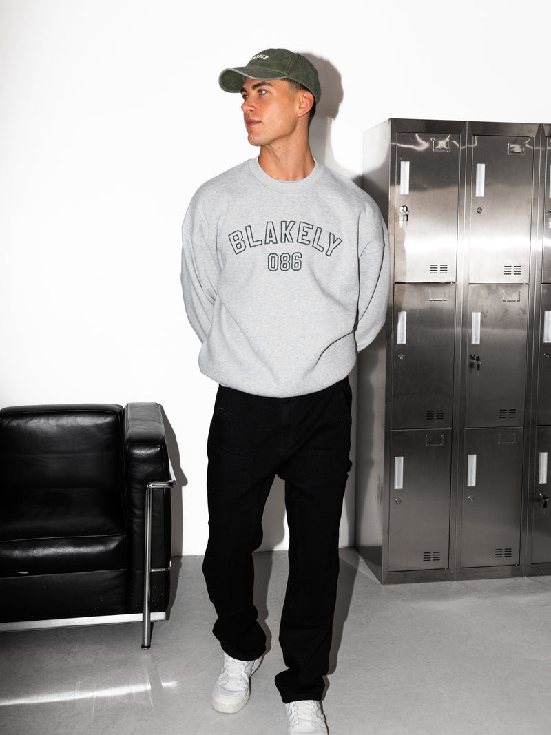 Miles Relaxed Jumper - Marl Grey