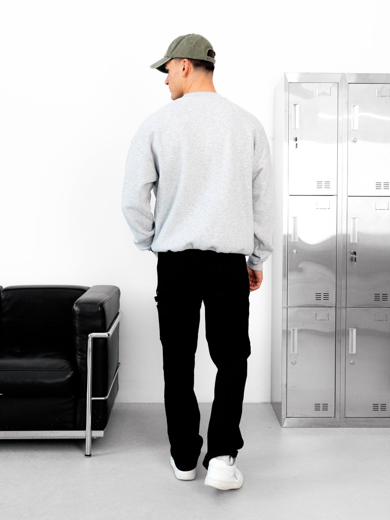 Miles Relaxed Jumper - Marl Grey