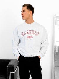 Miles Relaxed Jumper - Blanc chiné