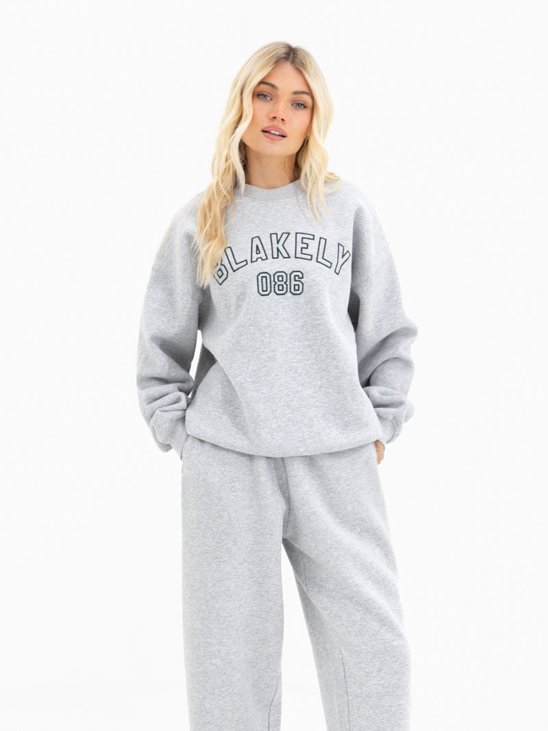 Alexis Oversized Jumper - Marl Grey