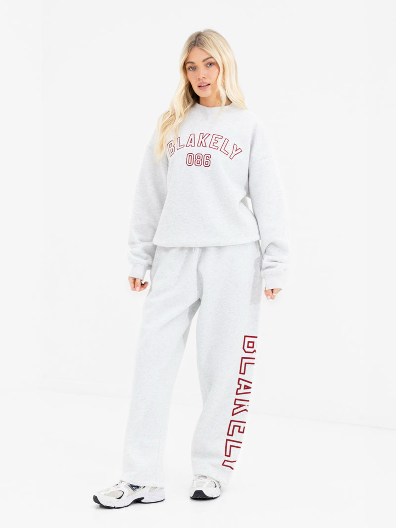 Alexis Oversized Jumper - Marl White