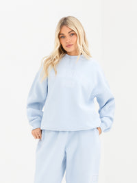 Alexis Oversized Jumper - Poederblauw