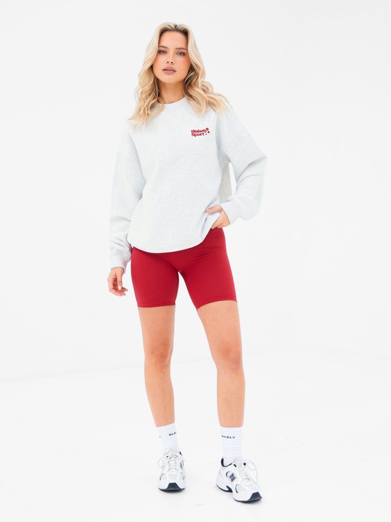 Motion Oversized Jumper - Mergelgrau