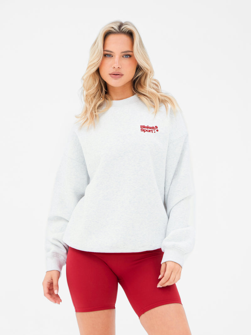 Motion Oversized Jumper - Mergelgrau