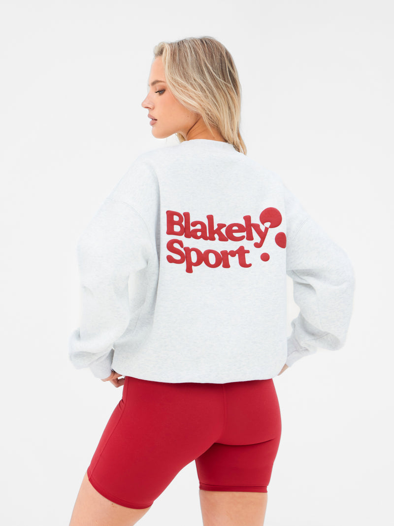 Motion Oversized Jumper - Mergelgrau