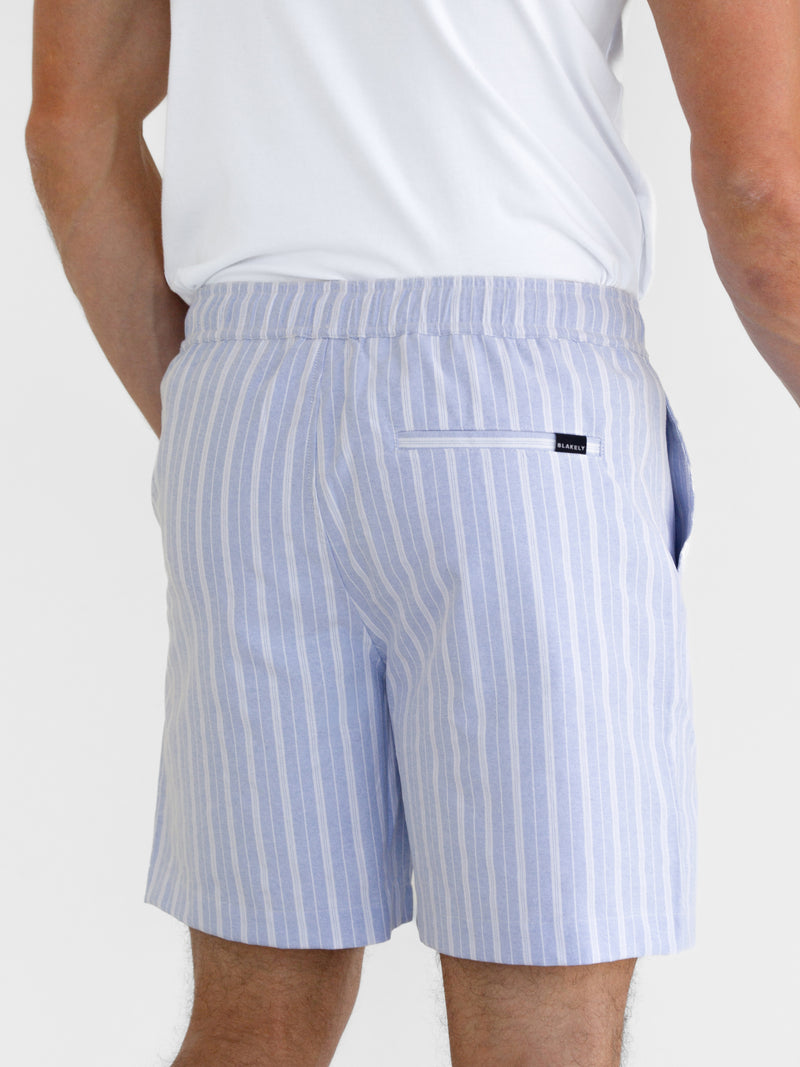 *UNRELEASED* 2340 Gestreepte herenshorts - Blauw