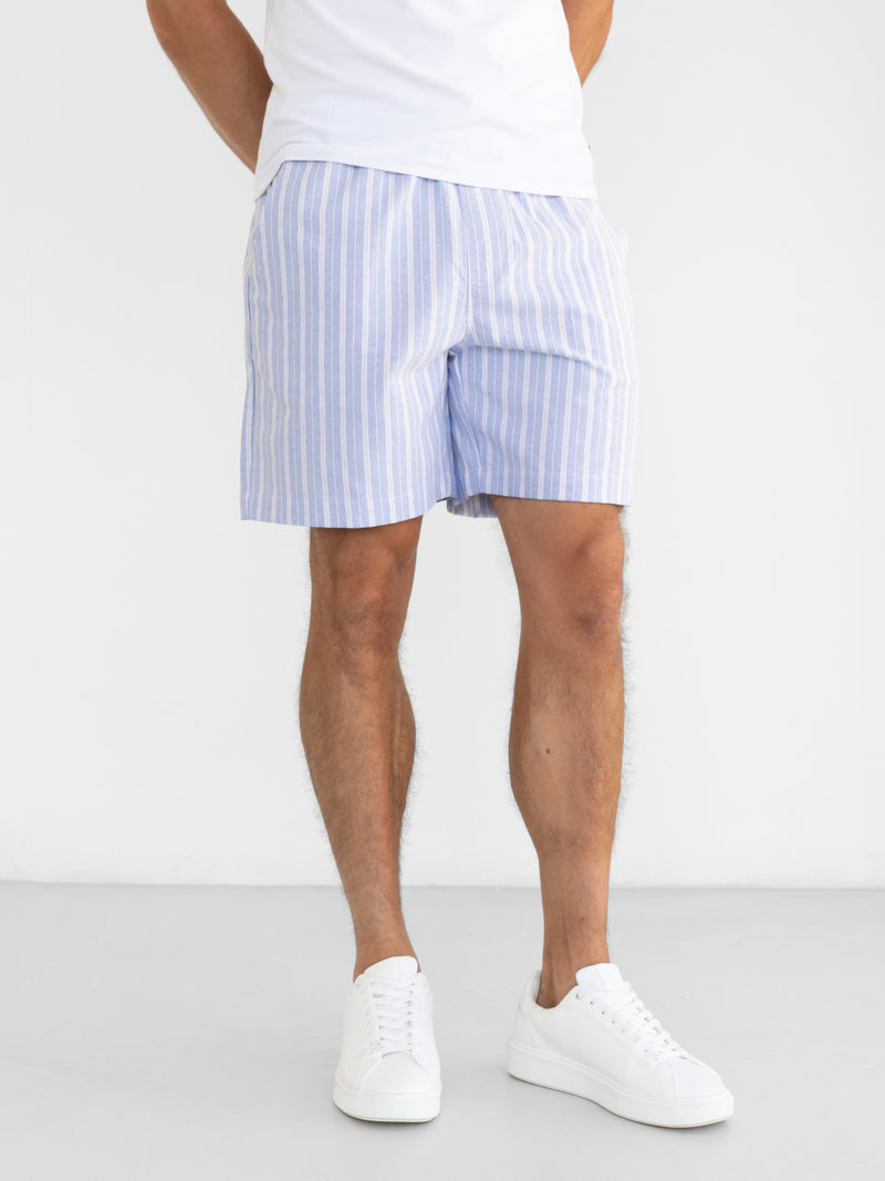 *UNRELEASED* 2340 Gestreepte herenshorts - Blauw